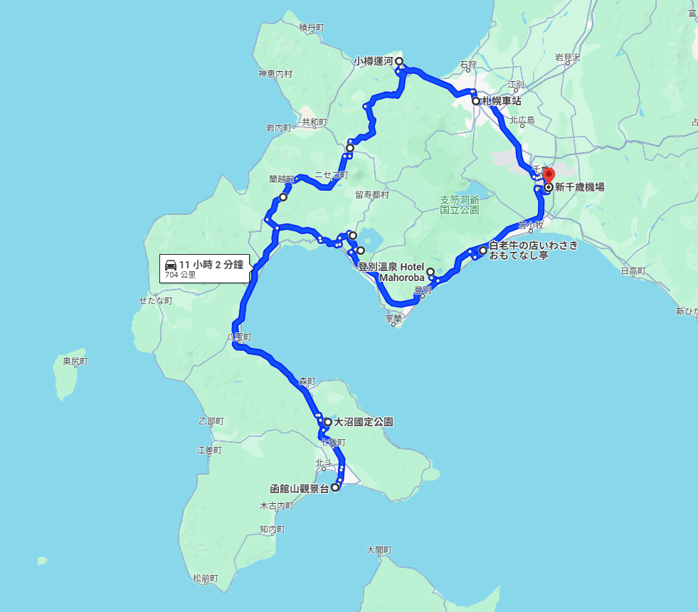 北海道自駕路線