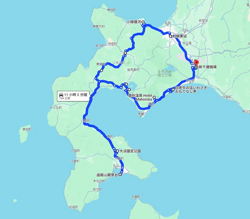 北海道自駕路線